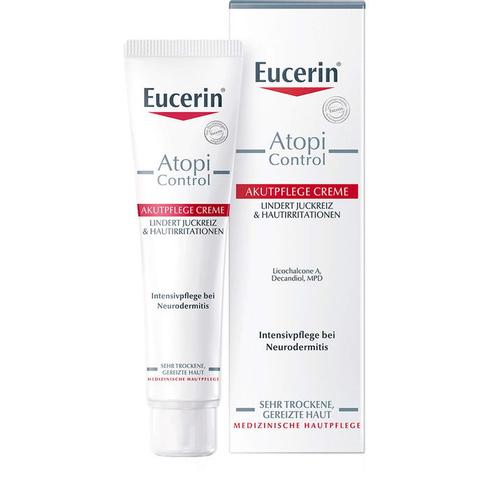 Eucerin AtopiControl Akutpflege Creme lindert Juckreiz, 40 ml Crème