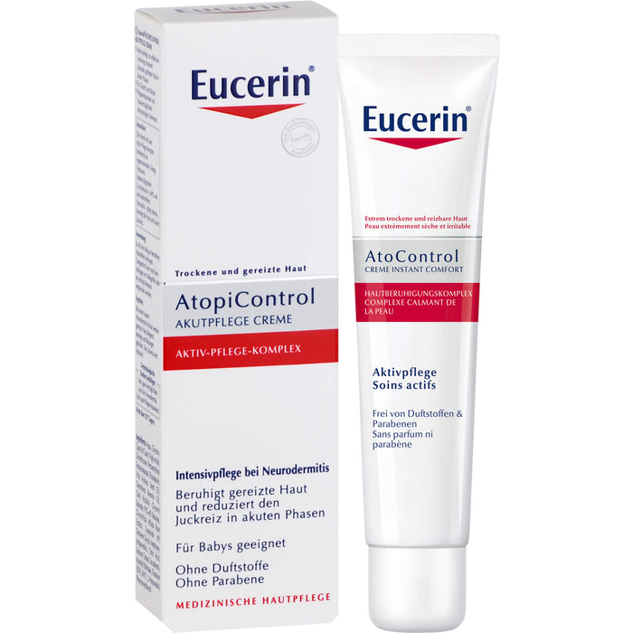 Eucerin AtopiControl Akutpflege Creme lindert Juckreiz, 40 ml Cream