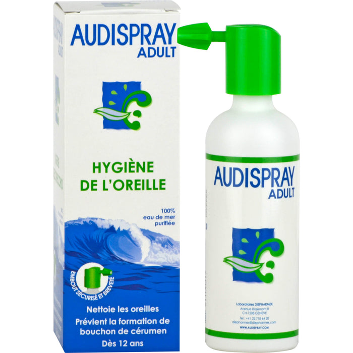 DIEPHARMEX Audispray Ohrenhygiene Adult zur Reinigung der Ohren, 50 ml Solution