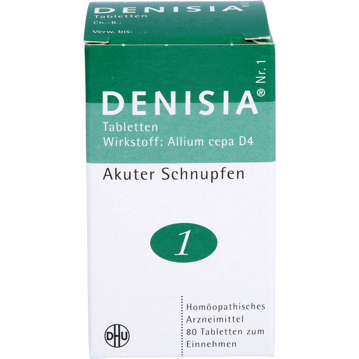 DHU DENISIA Nr. 1 Tabletten bei akutem Schnupfen, 80 pcs. Tablets