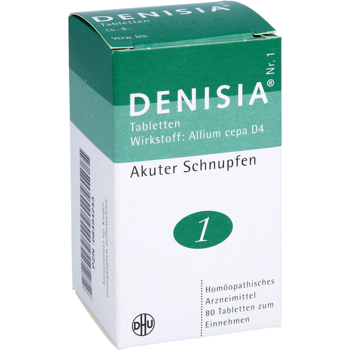 DHU DENISIA Nr. 1 Tabletten bei akutem Schnupfen, 80 pcs. Tablets