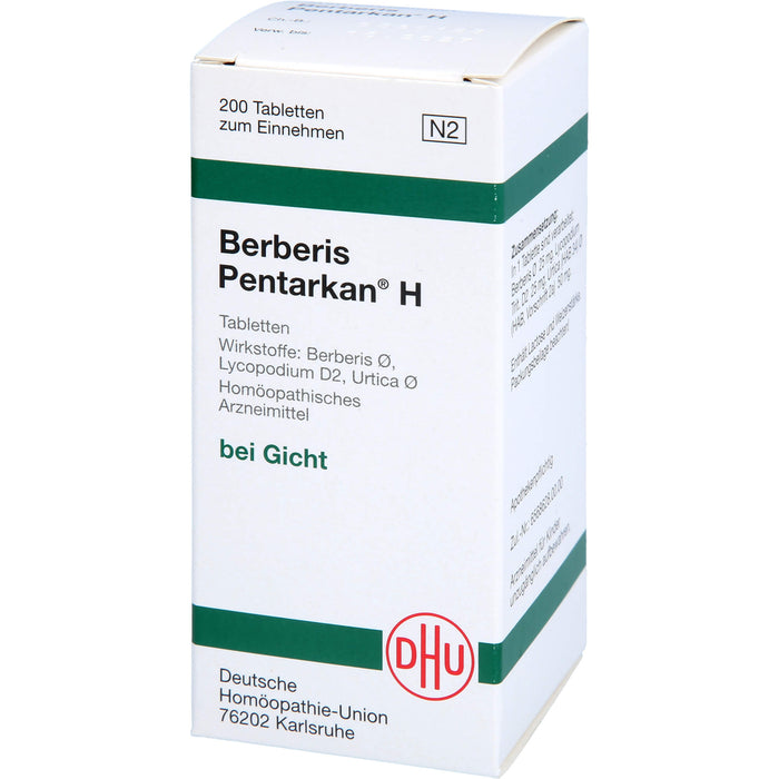 Berberis Pentarkan H Tabletten, 200 St. Tabletten