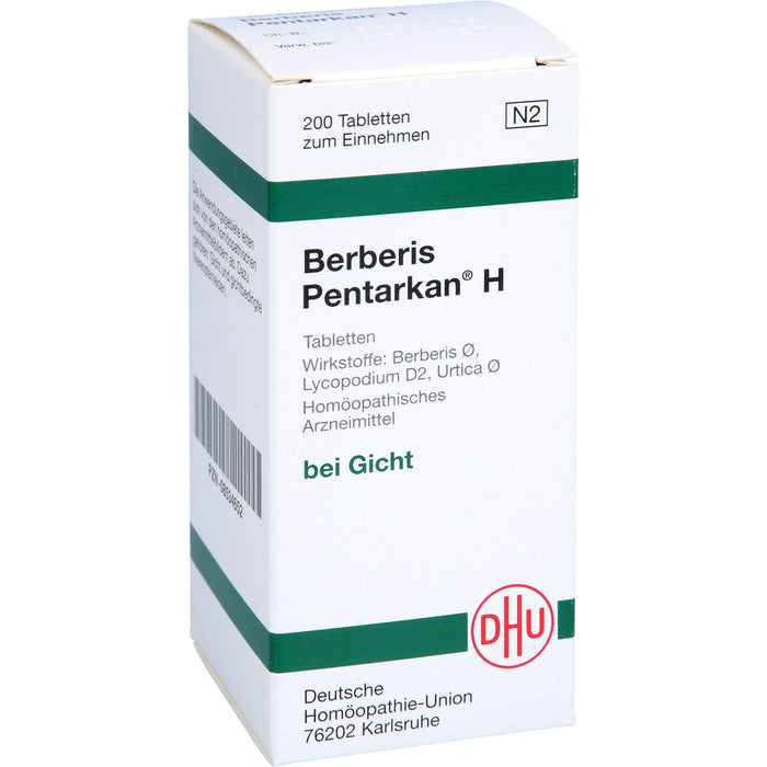 DHU Berberis Pentarkan H Tabletten, 200 pc Tablettes