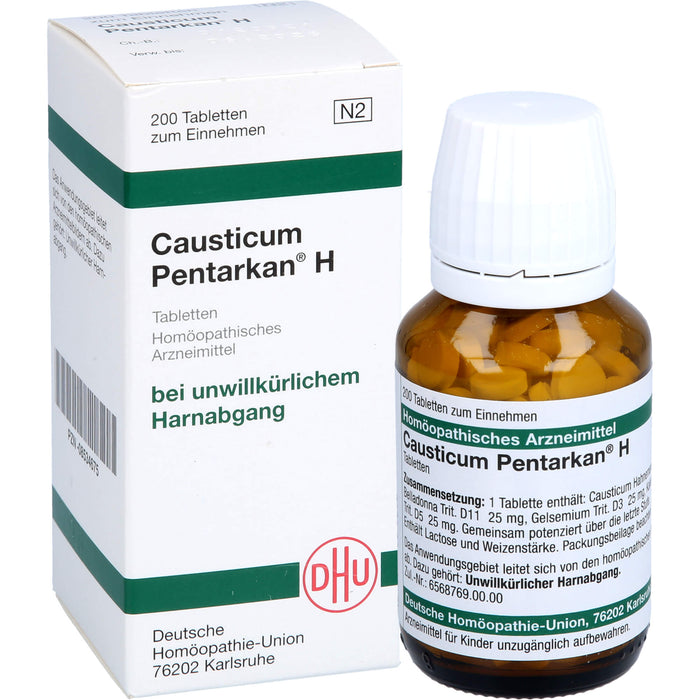 DHU Causticum Pentarkan H Tabletten bei unwillkürlichem Harnabgang, 200 pc Tablettes