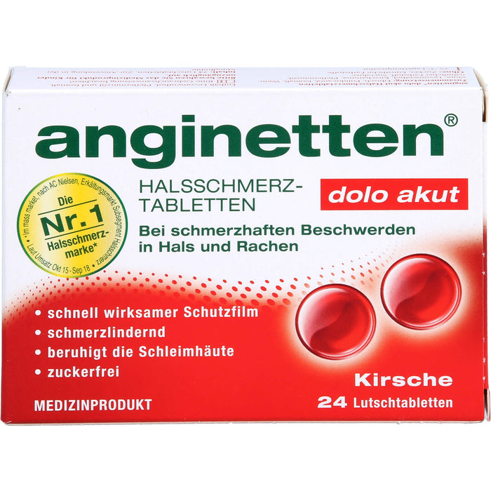 anginetten dolo akut Halstabletten Kirsche, 24 pc Tablettes