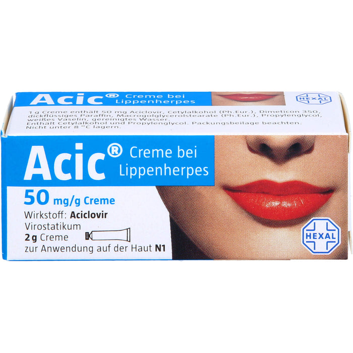 Acic Creme bei Lippenherpes, 2 g Creme