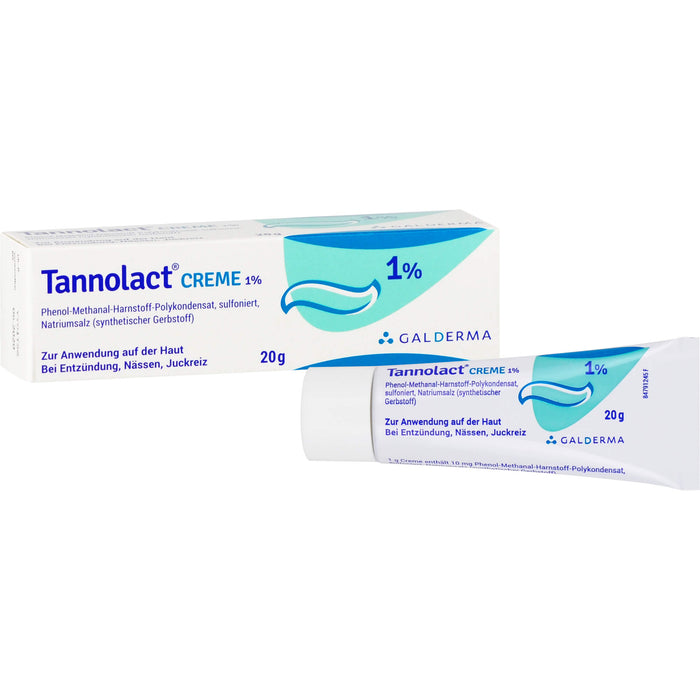 Tannolact Creme 1 % bei Entzündung, Nässen, Juckreiz, 20 g Crème