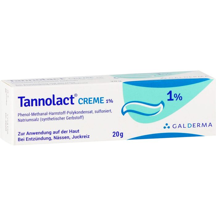 Tannolact Creme 1 % bei Entzündung, Nässen, Juckreiz, 20 g Crème