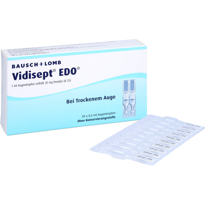 BAUSCH & LOMB Vidisept EDO Augentropfen bei trockenem Auge, 30 pcs. Single-dose pipettes