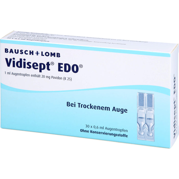 BAUSCH & LOMB Vidisept EDO Augentropfen bei trockenem Auge, 30 St. Einzeldosispipetten