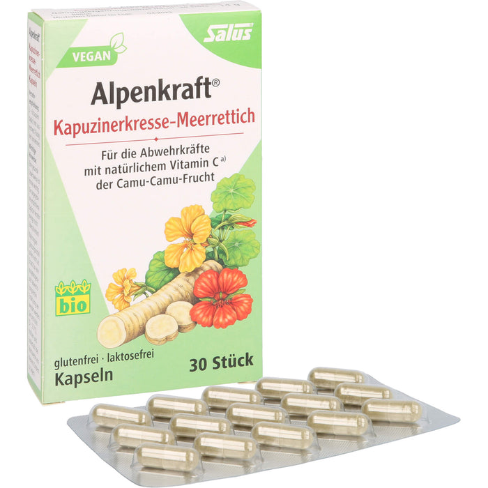 Salus Alpenkraft Kapuzinerkresse-Meerrettich Kapseln, 30 St. Kapseln