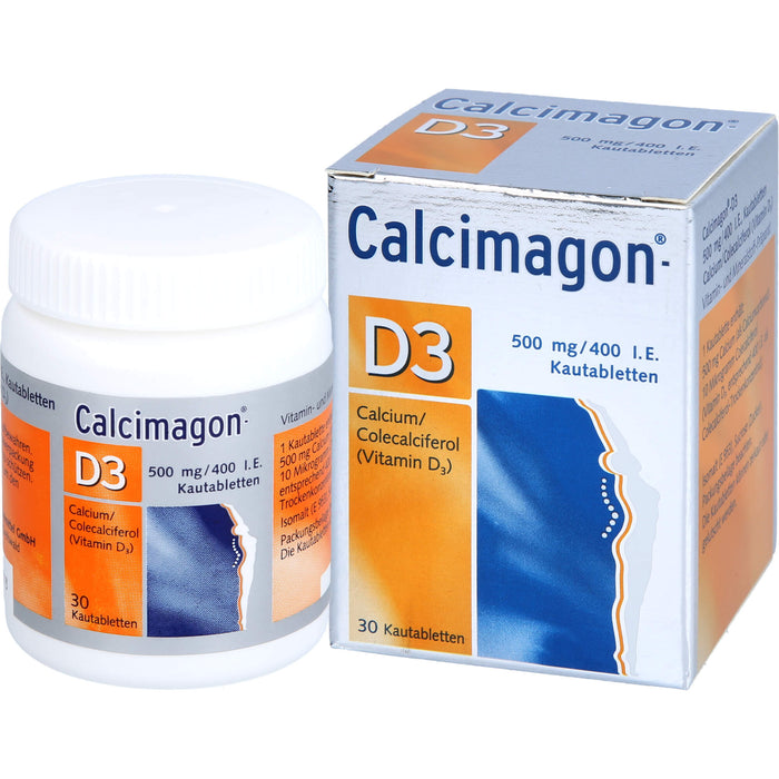 Calcimagon-D3, 500 mg/400 I.E., Kautabletten, 30 St KTA