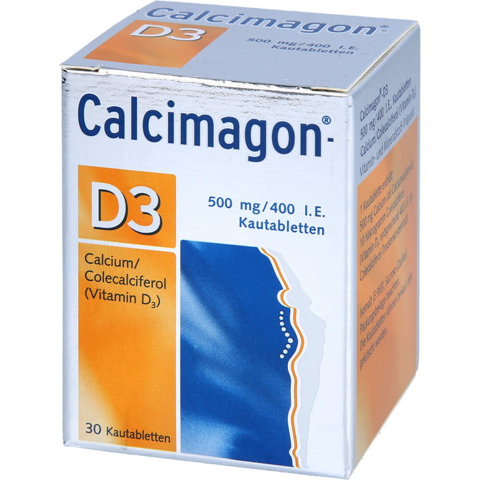 Calcimagon-D3, 500 mg/400 I.E., Kautabletten, 30 St KTA