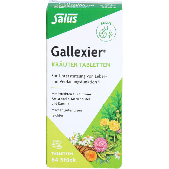 Gallexier Kräuter-Tabletten, 84 pcs. Tablets