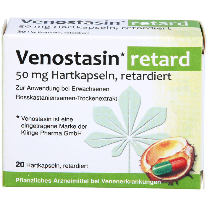 Venostasin retard 50 mg Hartkapseln bei Venenerkrankungen, 20 pc Capsules