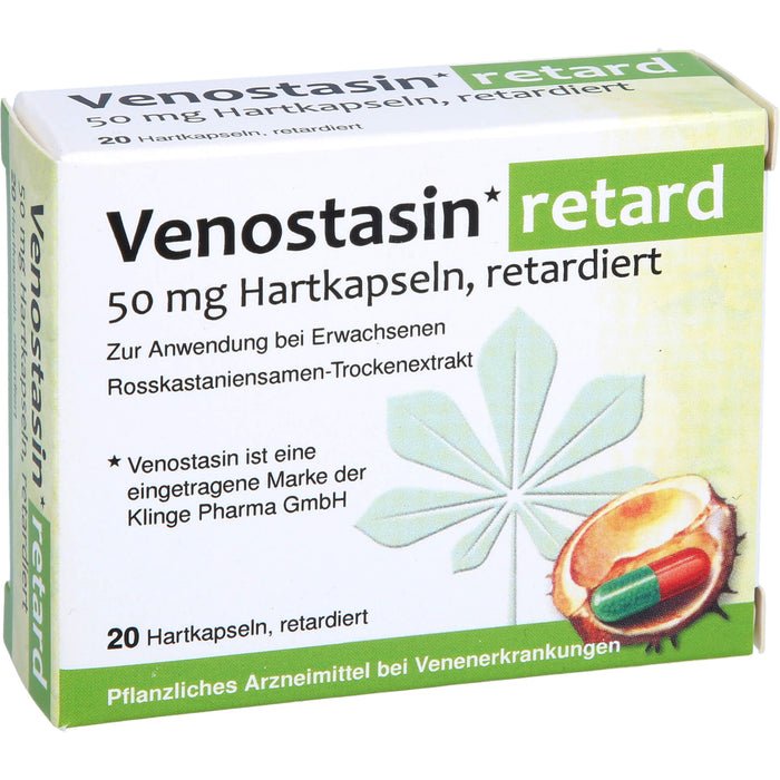 Venostasin retard 50 mg Hartkapseln bei Venenerkrankungen, 20 pc Capsules