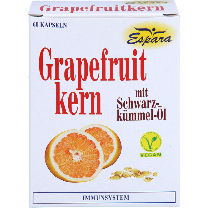 Espara Grapefruitkern mit Schwarzkümmel-Öl Kapseln, 60 pc Capsules