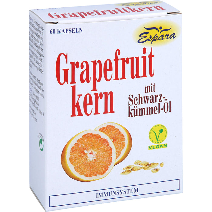 Espara Grapefruitkern mit Schwarzkümmel-Öl Kapseln, 60 pcs. Capsules