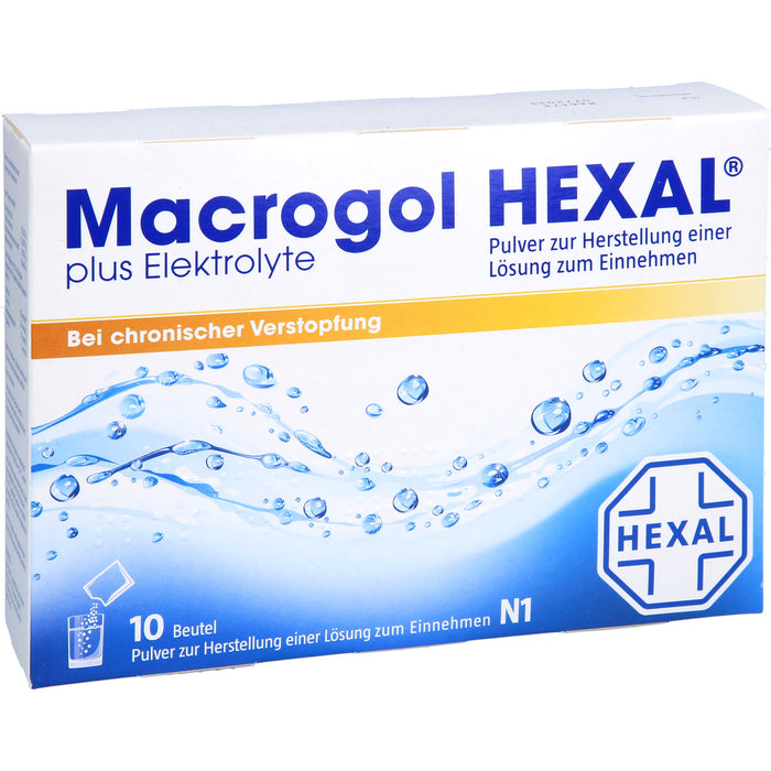 Macrogol HEXAL plus Elektrolyte, 10 pc Sachets