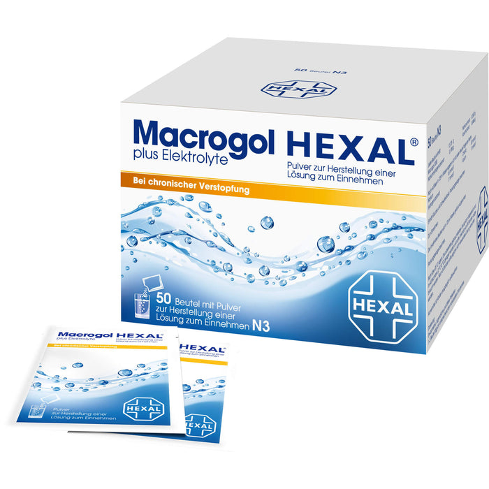 Macrogol HEXAL plus Elektrolyte, 50 pcs. Sachets