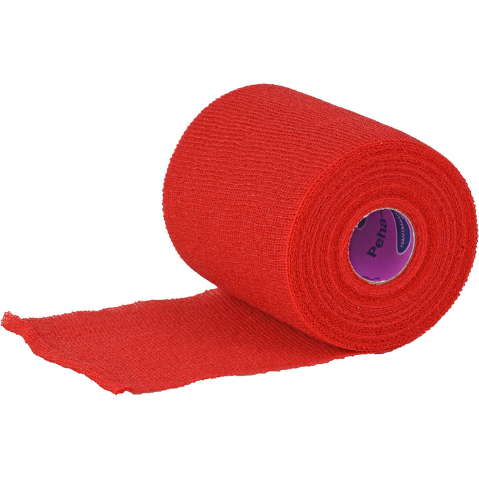 HARTMANN Peha-haft Color Fixierbinde latexfrei 10 cm x 20 m rot, 1 pcs. Bandage