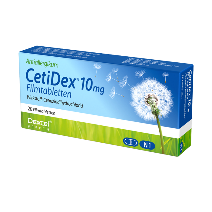 CetiDex 10 mg Tabletten bei Allergien, 20 pcs. Tablets