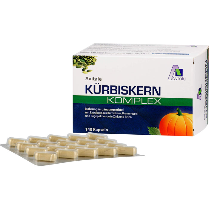 Avitale Kürbiskern Komplex Kapseln, 140 pc Capsules