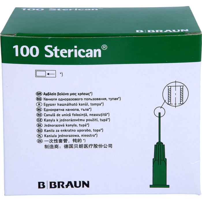 Sterican Stumpf 21G Kanülen 22mmx0,8mm, 100 St KAN