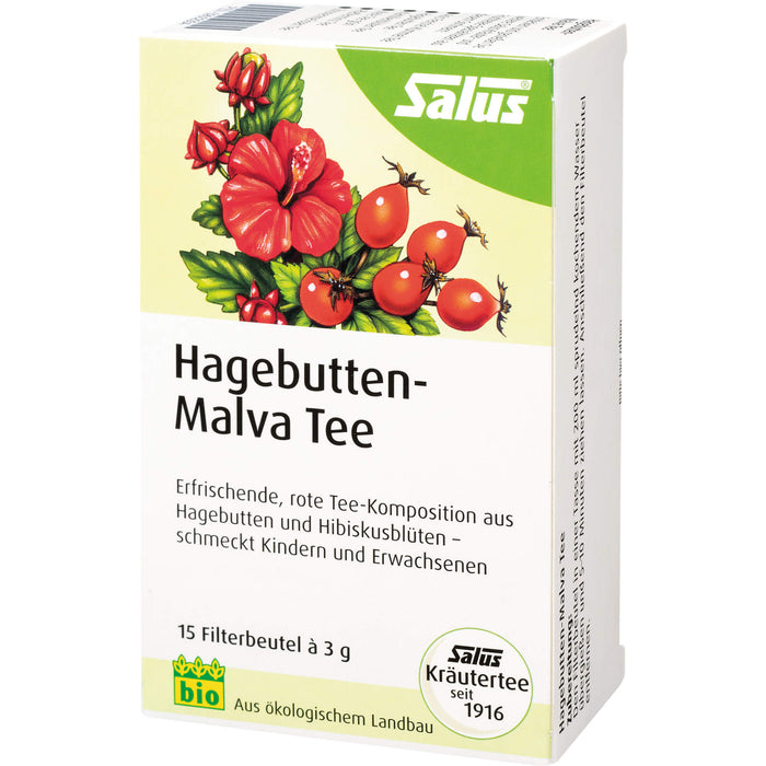 Hagebutten-Malvatee Früchtetee bio Salus, 15 St FBE