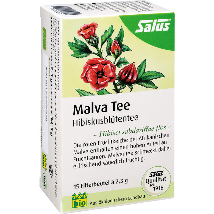 Salus Malva Tee Hibiskusblütentee, 15 pc Sac filtrant