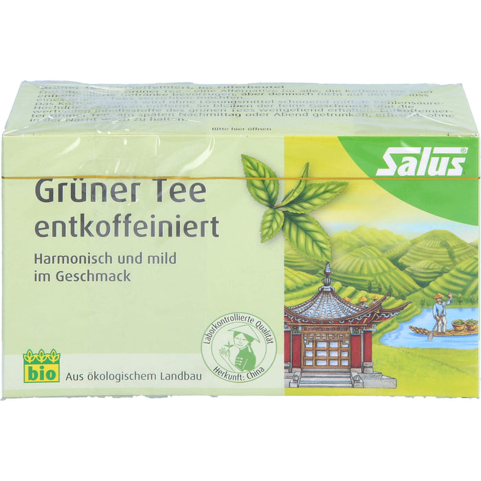 Salus Grüner Tee entkoffeiniert, 15 pcs. Filter bag