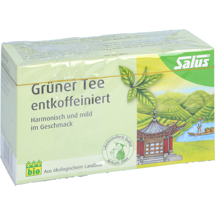 Salus Grüner Tee entkoffeiniert, 15 pcs. Filter bag