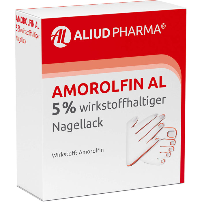 Amorolfin AL 5 % wirkstoffhaltiger Nagellack, 5 ml Nail varnish containing active ingredients