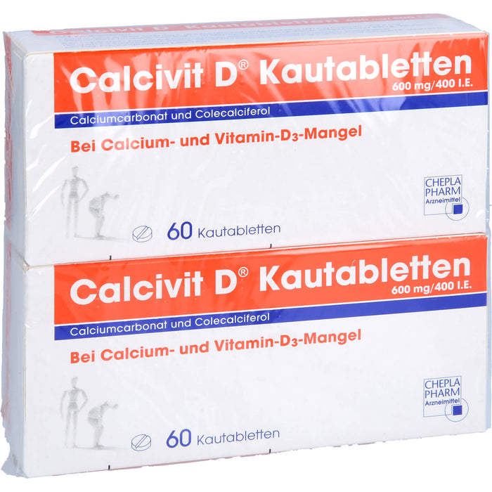 Calcivit D Kautabletten bei Calcium- und Vitamin D3-Mangel, 120 pcs. Tablets