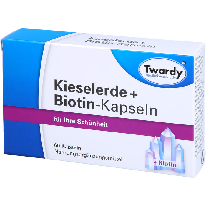 Twardy Kieselerde + Biotin-Kapseln für Ihre Schönheit, 60 pcs. Capsules