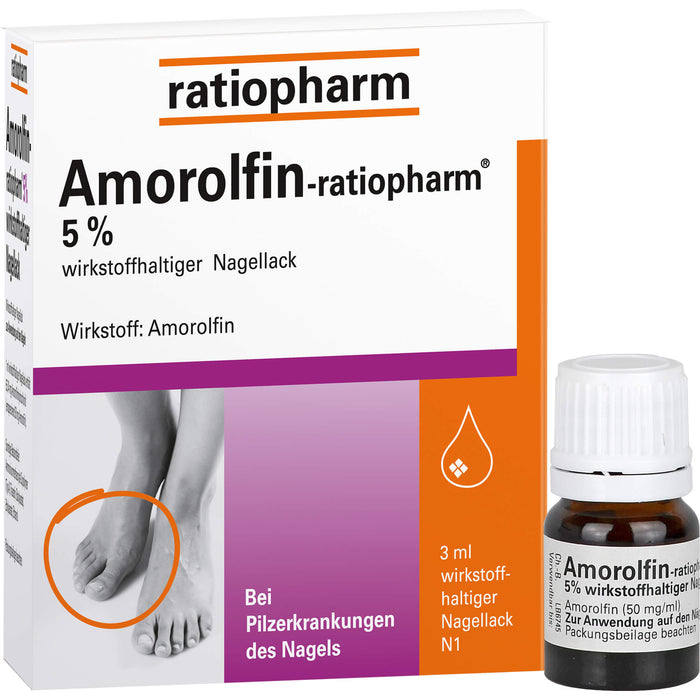 Amorolfin-ratiopharm Nagellack bei Nagelpilz, 3 ml Wirkstoffhaltiger Nagellack