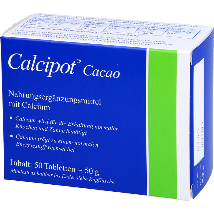 Calcipot Kautabletten, 50 pc Tablettes