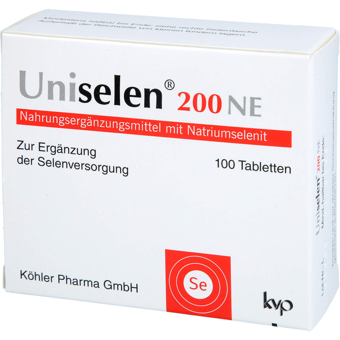 Köhler Pharma Uniselen 200 NE Tabletten, 100 pcs. Tablets