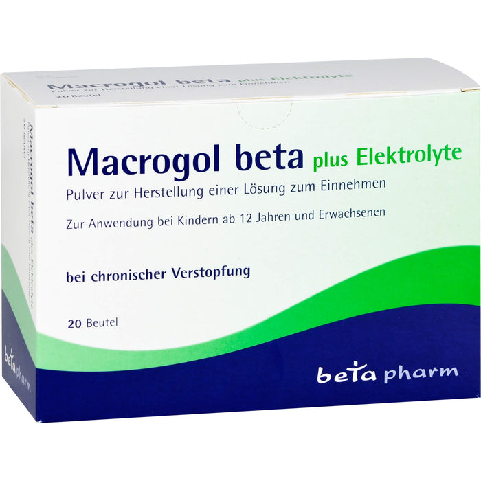 Macrogol beta plus Elektrolyte Pulver, 20 pc Sachets