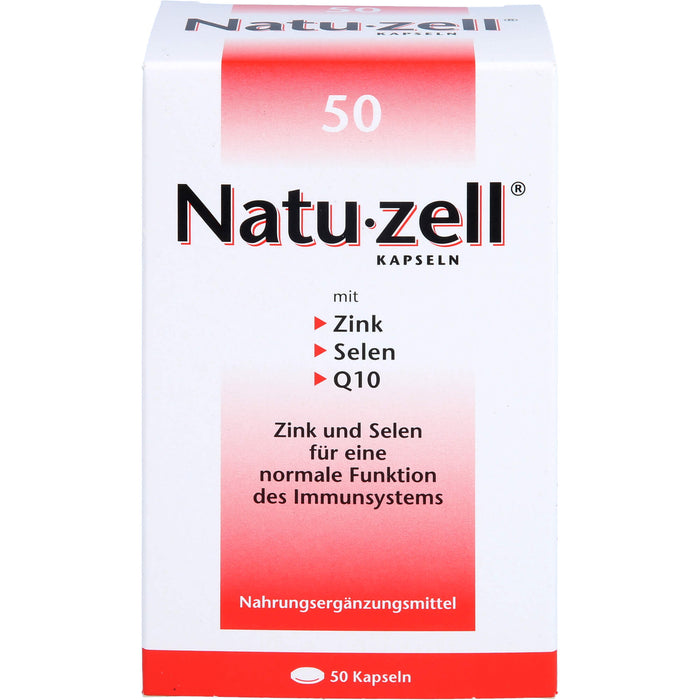 Natu-zell mit Zink, Selen, Q12 Kapseln, 50 St. Kapseln