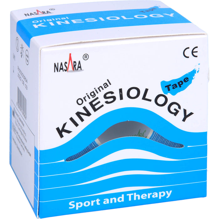 NASARA Kinesiologie Tape Blau 5cmx5m, 1 St PFL