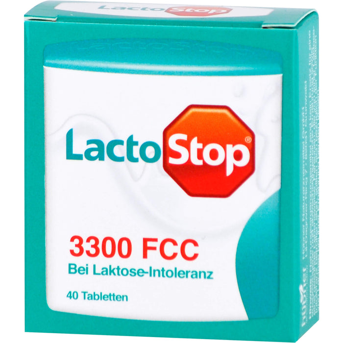 LactoStop 3300 FCC bei Lactose-Intoleranz Tabletten, 40 St. Tabletten