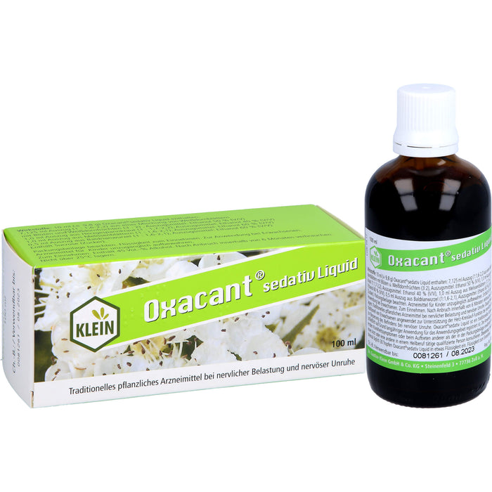 Oxacant sedativ Liquid bei nervösen Herzbeschwerden, 100 ml Solution