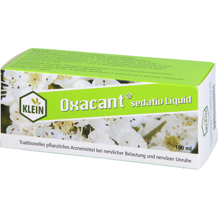 Oxacant sedativ Liquid bei nervösen Herzbeschwerden, 100 ml Solution