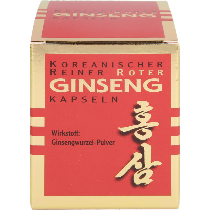 Koreanischer Reiner Roter Ginseng Wurzelpulver 300 mg Kapseln, 100 pc Capsules