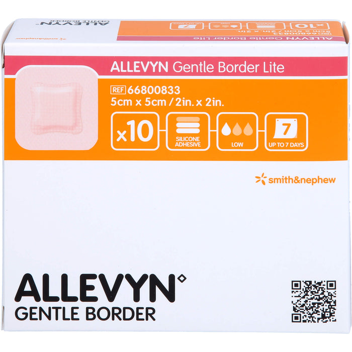 Allevyn Gentle Border Lite 5x5cm, 10 pc Pansement