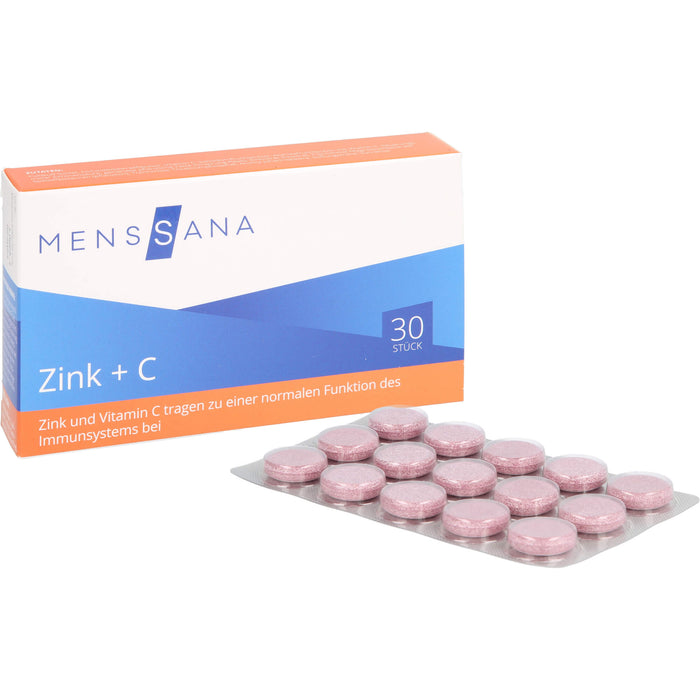 Zink + C MensSana, 30 pc Tablettes