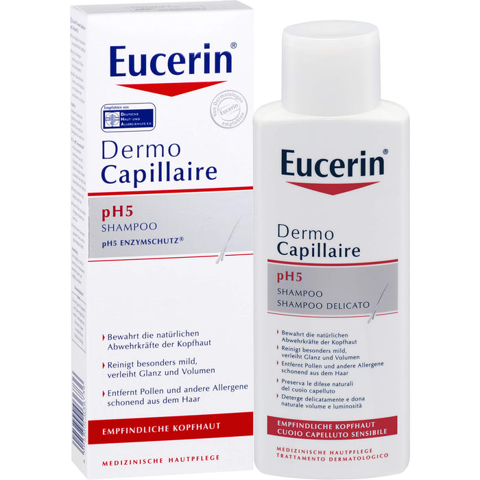 Eucerin DermoCapillaire pH5 Shampoo, 250 ml Shampoing