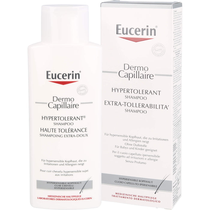 Eucerin DermoCapillaire Hypertolerant Shampoo, 250 ml Shampoing