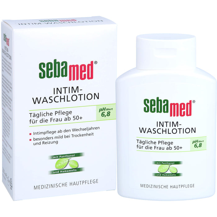 sebamed Intim-Waschlotion tägliche Pflege für die Frau ab 50+, 200 ml Savon liquide